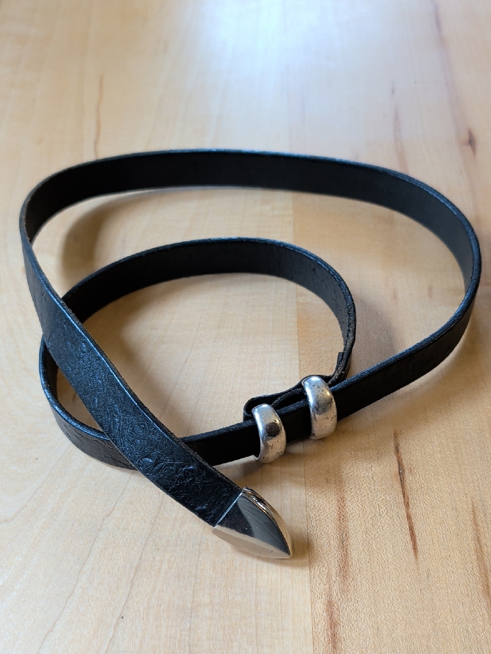 Black Women’s Leather Vintage Wrap Belt